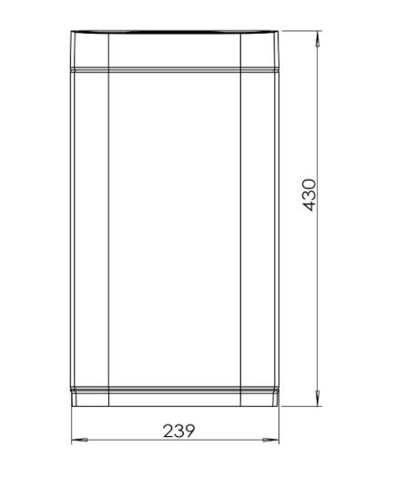 Ведро для мусора JAVA S-883-12R 12 литров сенсорное