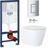 Комплект инсталляции Grohe с унитазом Teramo безободковый микролифт