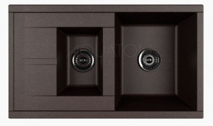 Мойка для кухни Акватон Делия 87 1A716232DE280 две чаши кофе