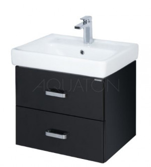 Тумба под раковину Акватон Америна 60 1A135401AM950 черная