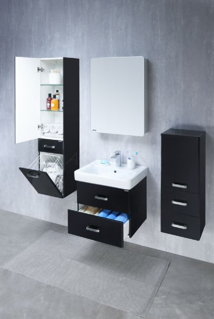 Тумба под раковину Акватон Америна 60 1A135401AM950 черная