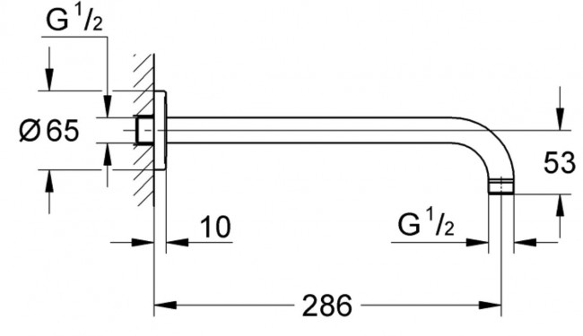Душевой кронштейн Grohe Rainshower 28576000