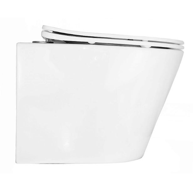 Унитаз подвесной Azario Teramo AZ-0053 SP безободковый с микролифтом