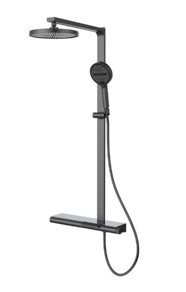 Душевая система Vincea Aspire VSFS-4AS1GM вороненая сталь