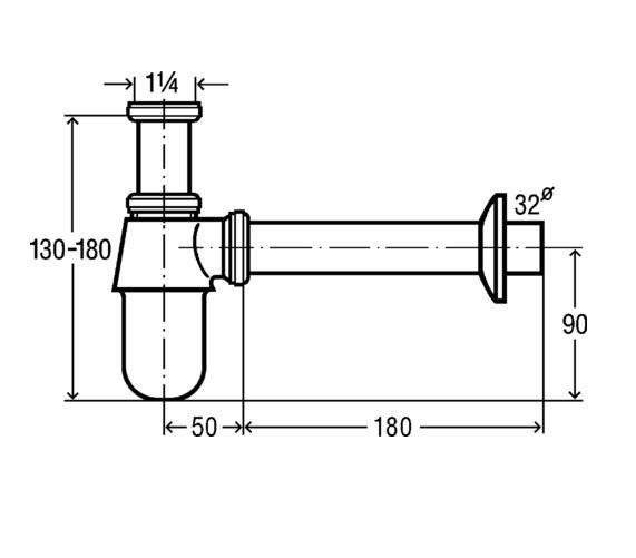 Сифон для раковины Viega 100674