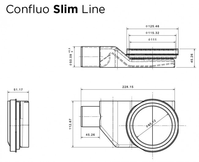 Душевой лоток Pestan Confluo Slim Line 850+ 13100029