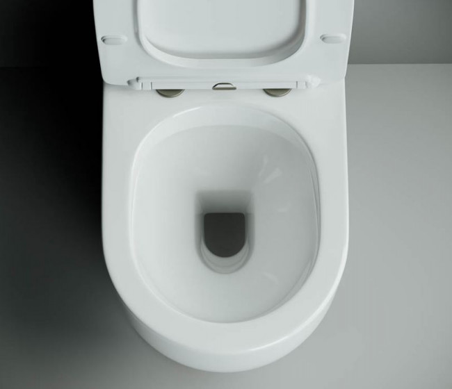 Унитаз напольный с бачком Ceramica Nova Metropol Rimless CN4001 безободковый с микролифтом