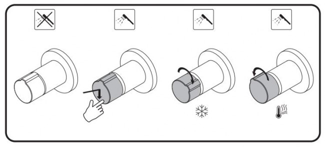 Комплект гигиенического душа Am.Pm X-Joy TouchReel F0H85A500