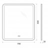 Зеркало BelBagno SPC-MAR-700-800-LED-TCH-WARM сенсор