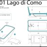 Ванна акриловая NT Bagno Lago di Como 170*78 NT01