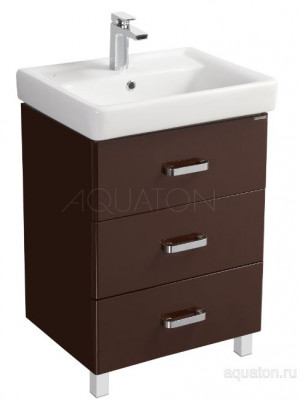 Тумба под раковину Акватон Америна 60 М 1A168901AM430 темно-коричневая
