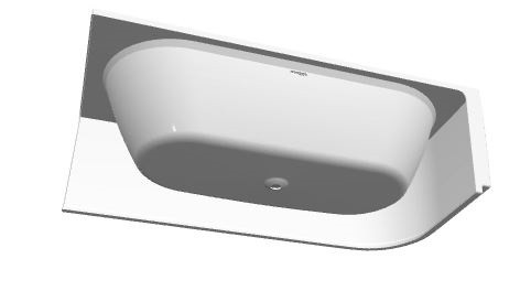 Ванна акриловая Riho Desire Corner Velvet 184*84 B088004220 с функцией Riho Sparkle и Riho Led черно-белая левая