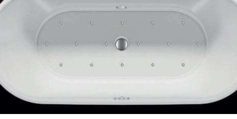 Ванна акриловая Riho Desire Corner Velvet 184*84 B088004220 с функцией Riho Sparkle и Riho Led черно-белая левая