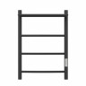 Полотенцесушитель электрический Point Афина PN04846PB П3 400*600 с полкой диммер справа черный