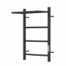 Полотенцесушитель электрический Point Афина PN04846PB П3 400*600 с полкой диммер справа черный