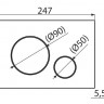 Система инсталляции Alcadrain AM101/1120-4:1 RU M671-0001 кнопка хром глянец