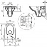 Комплект инсталляции TECE Base с безободковым унитазом Cersanit Carina XL Clean On SET-TC2-BLACK