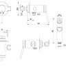 Комплект гигиенического душа Lemark Minima LM3819C хром