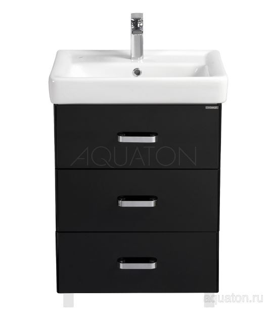 Тумба под раковину Акватон Америна 60 М 1A168901AM950 черная