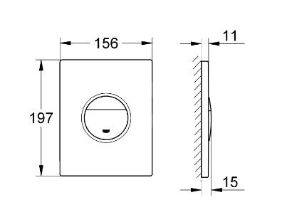 Клавиша смыва Grohe Nova Cosmopolitan 38765000