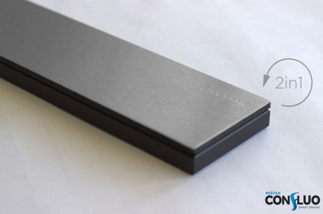 Душевой лоток Pestan Confluo Frameless Line 750 13701205 Black Glass