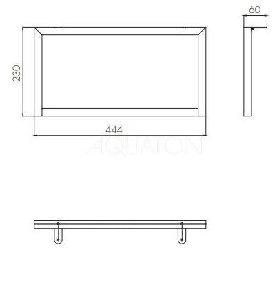 Ножки Акватон Лофт Урбан 1A255203LQX70 опора низкая