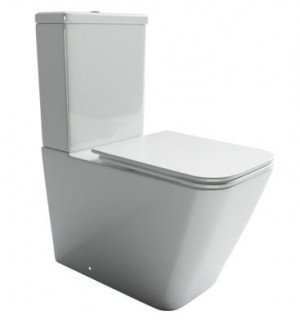 Унитаз напольный с бачком Ceramica Nova Cubic Rimless CN1803 безободковый с микролифтом