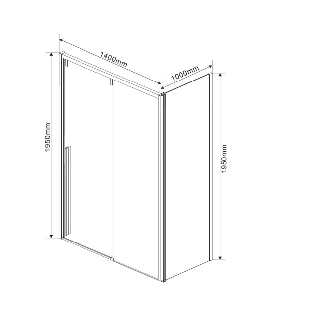 Душевой уголок Vincea Lugano 140*100 VSR-1L1014CL-1 прозрачное