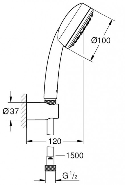 Душевой гарнитур Grohe Tempesta Cosmopolitan 100 26084002