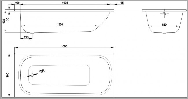 Ванна стальная Bette BetteForm 180*80 2950-000ADARPLUS антислип+GlasurPlus с шумоизоляцией