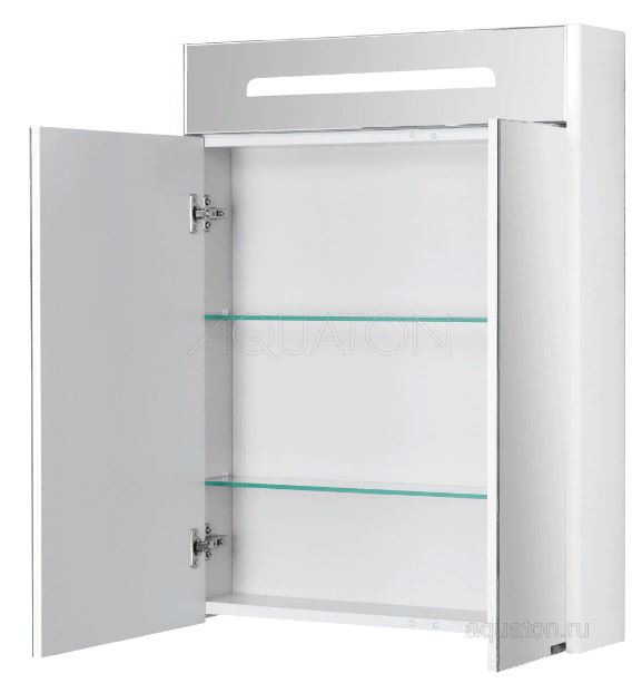 Зеркальный шкаф Акватон Сильва 60 1A216202SIW70 дуб полярный