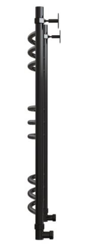 Полотенцесушитель Energy Prestige 800*500 черный янтарь RAL 9005 водяной