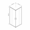 Душевой уголок Vincea Garda 110*100 VSS-1G1011CL прозрачное