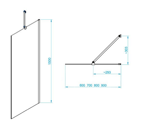 Шторка для ванны RGW SC-150B 70 351115007-14 прозрачное