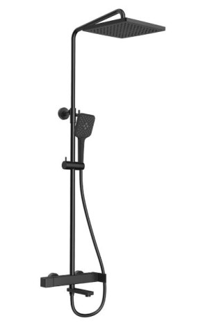 Душевая система Vincea Cube VSFS-1C1MB черный матовый