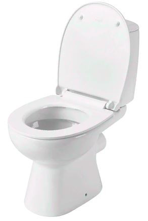 Унитаз-компакт Santek Цезарь 1WH302415 горизонтальный выпуск сиденье микролифт slim