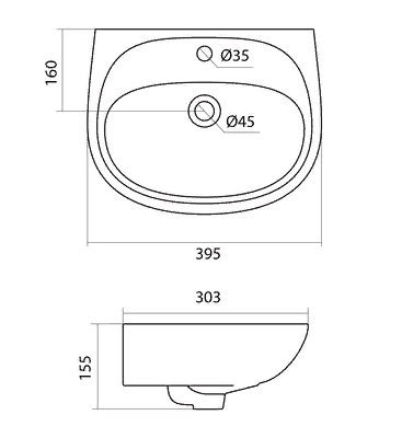 Раковина Santek Анимо 40 1WH110490