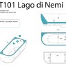 Ванна акриловая NT Bagno Lago di Nemi 170*70 NT101