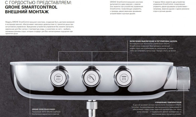 Душевая система Grohe SmartControl Rainshower Duo 26250LS0