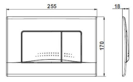 Система инсталляции Roca Active с клавишей смыва 32B хром глянец