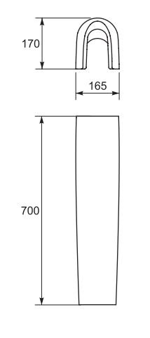 Пьедестал Cersanit Street Fusion PO-SFU60/70