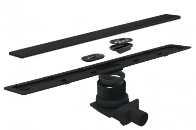 Душевой лоток Pestan Confluo Frameless Line 550 13701203 Black Glass