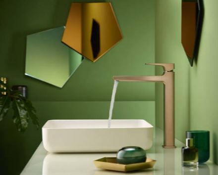 Смеситель Hansgrohe Metropol 32512140 для раковины бронза