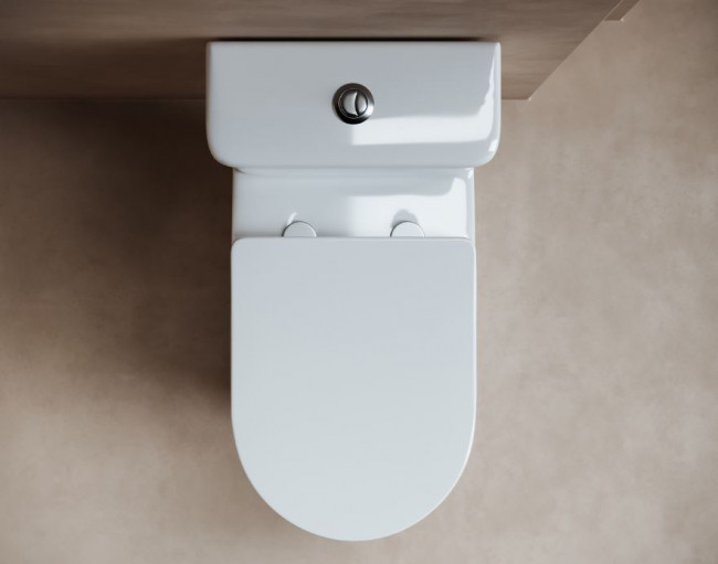 Унитаз напольный с бачком Ceramica Nova Fortuna Rimless CN9001 безободковый с микролифтом