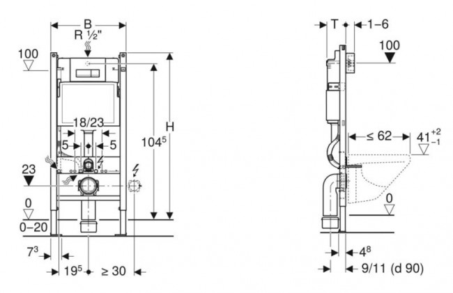 Система инсталляции Geberit Duofix 458.125.11.1