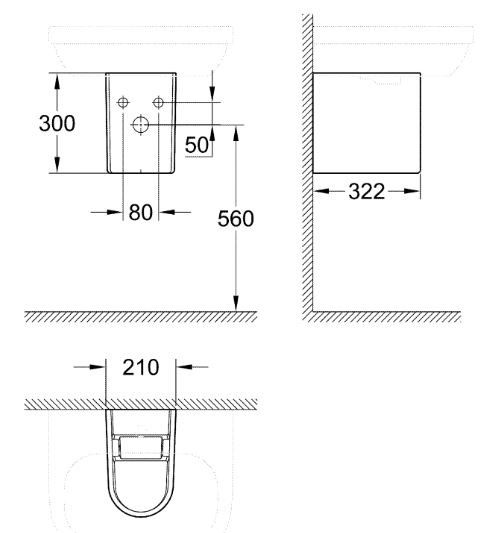 Полупьедестал Grohe Euro Ceramic 39201000