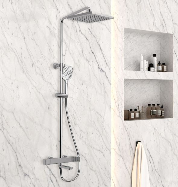 Душевая система Vincea Cube VSFS-1C1CH хром