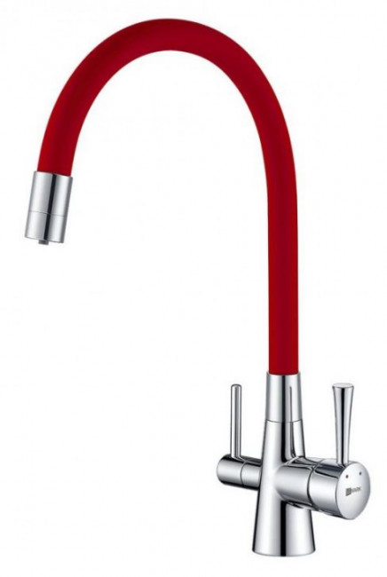 Смеситель Lemark Comfort LM3075C-Red для кухни с подключением к фильтру с питьевой водой