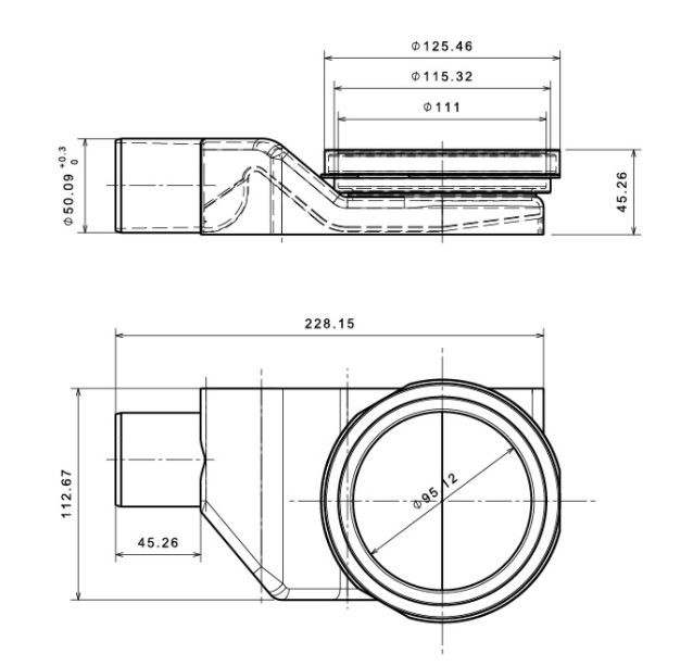 Душевой лоток Pestan/BETTOSERB Compact Line 550 13702509