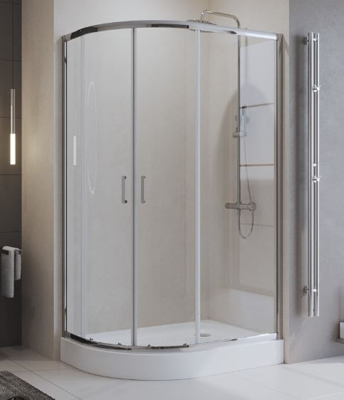 Душевой уголок BelBagno UNO-195-RH-2 100*80 прозрачное